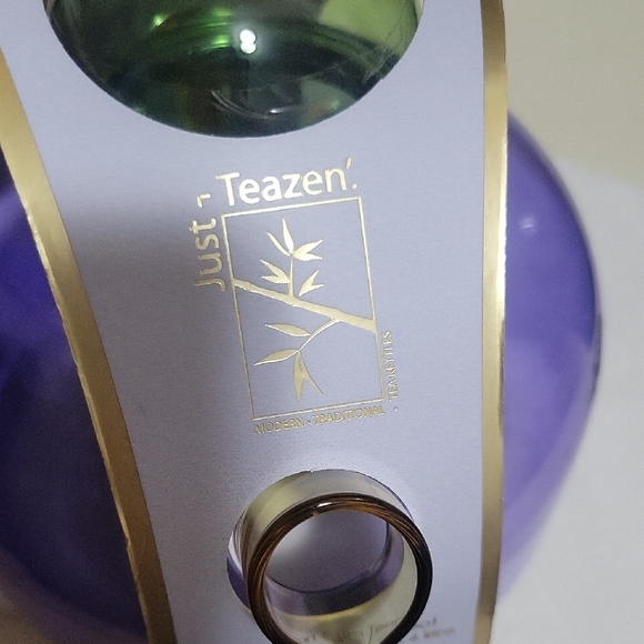 Vibrant Glass Teapot with Lid - Picture 2 of 10